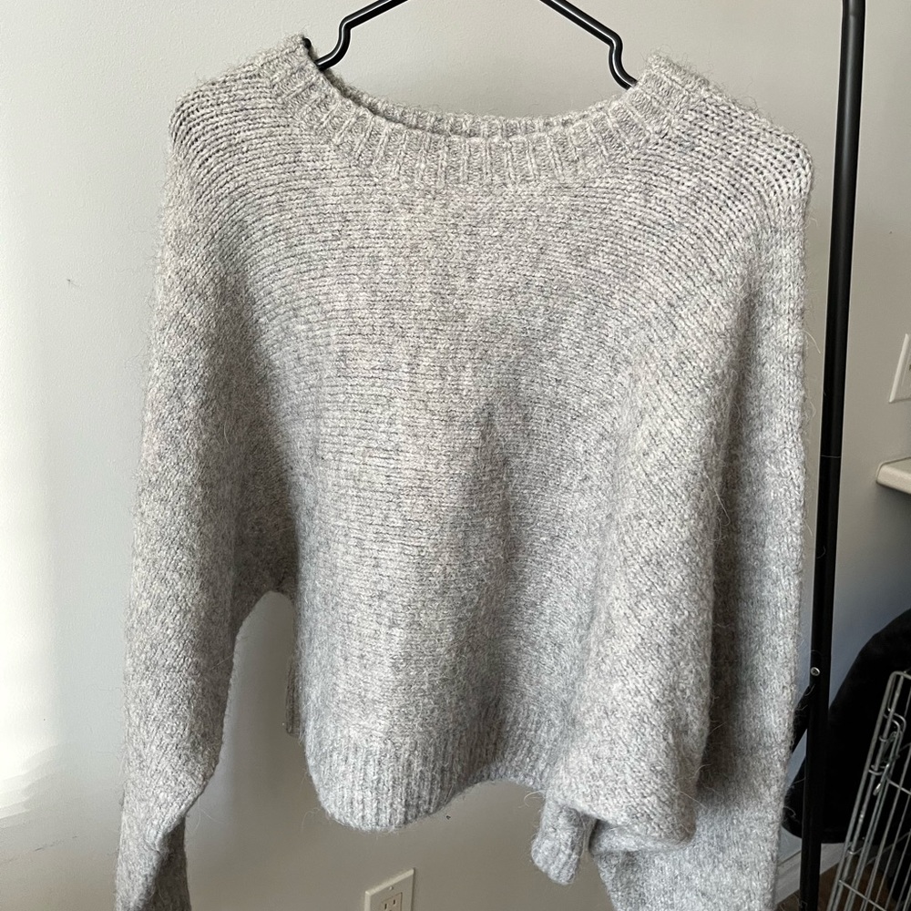 Grey Knit Sweater H&M